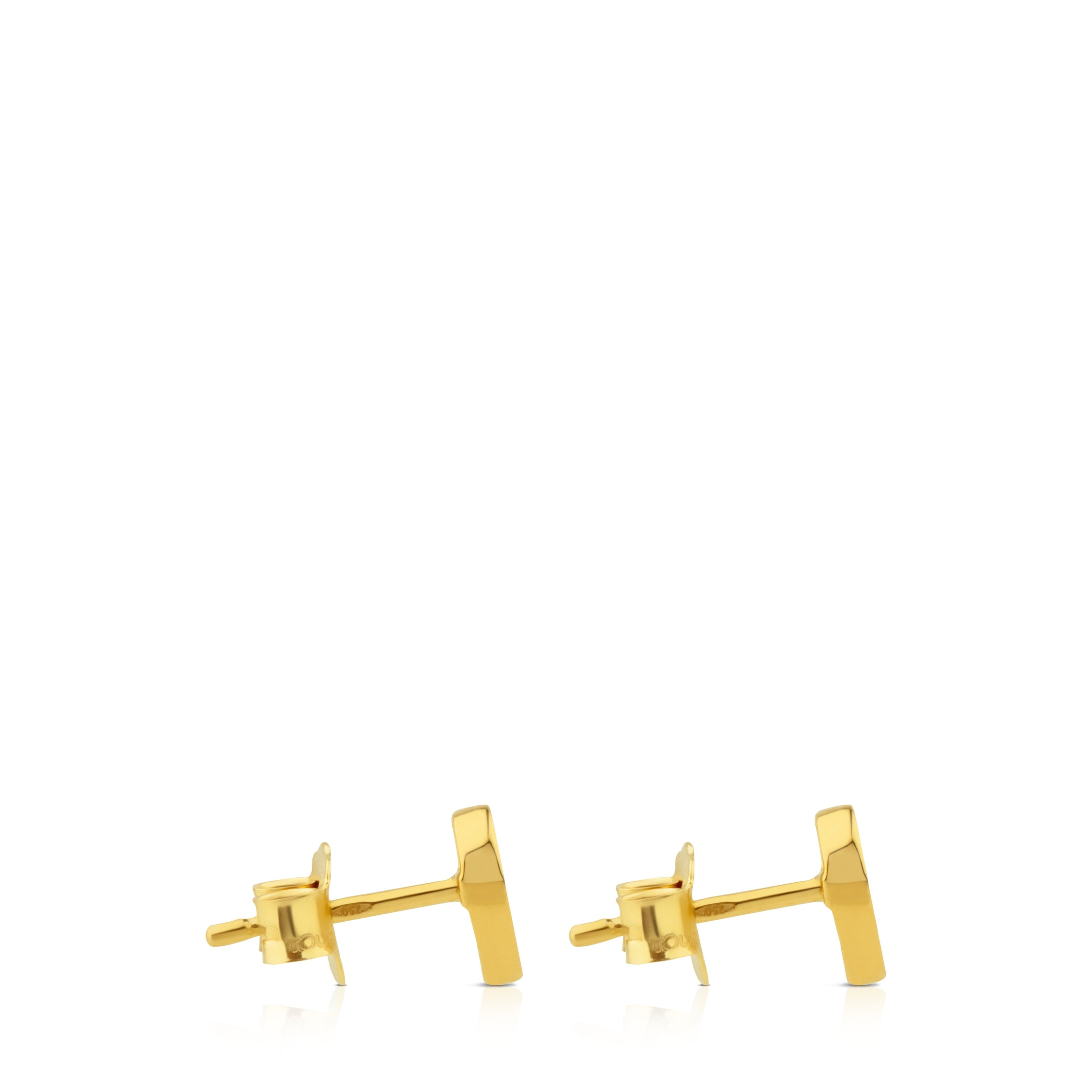 Gold and Mother-of-pearl XXS heart Earrings