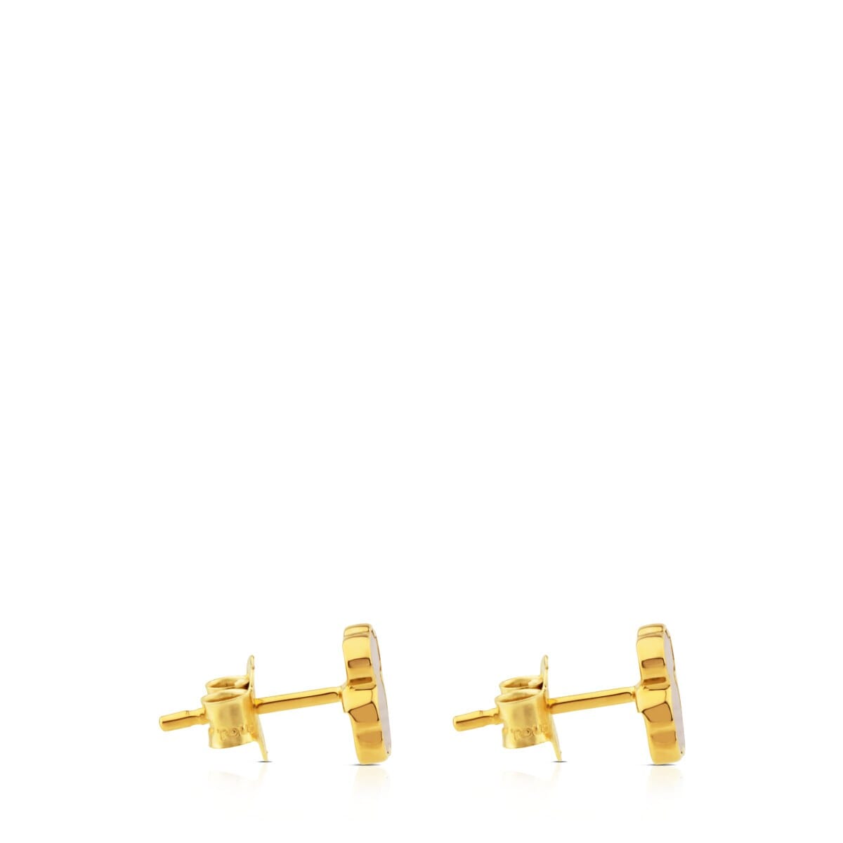 Pendientes oso de oro y nácar XXS