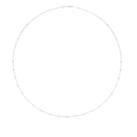 Gargantilla fina de oro blanco con bolas intercaladas, 45 cm TOUS Chain