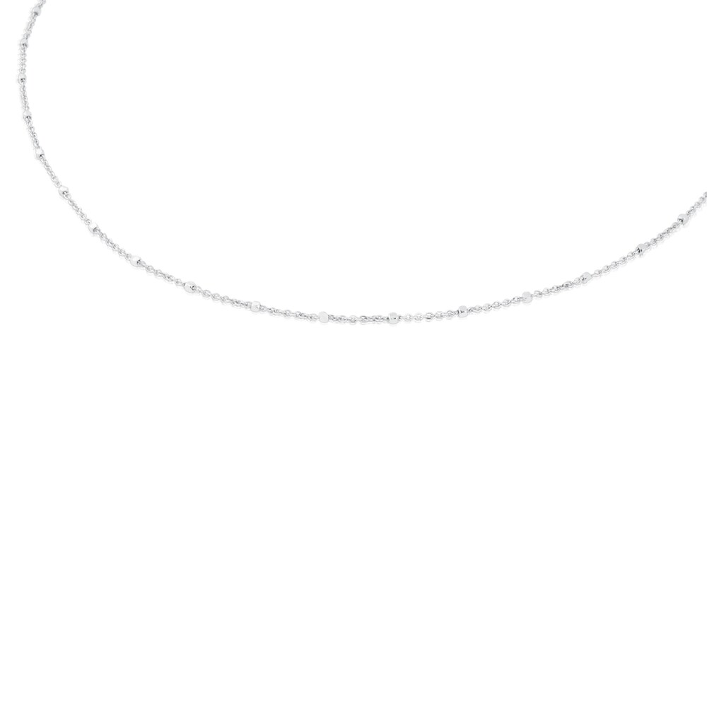 cm White Gold TOUS Chain Choker with interspersed balls