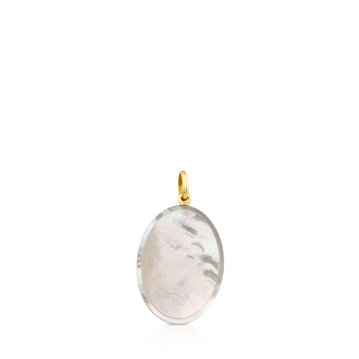 Gold TOUS Mama Power Pendant with Mother-of-pearl and Gemstones
