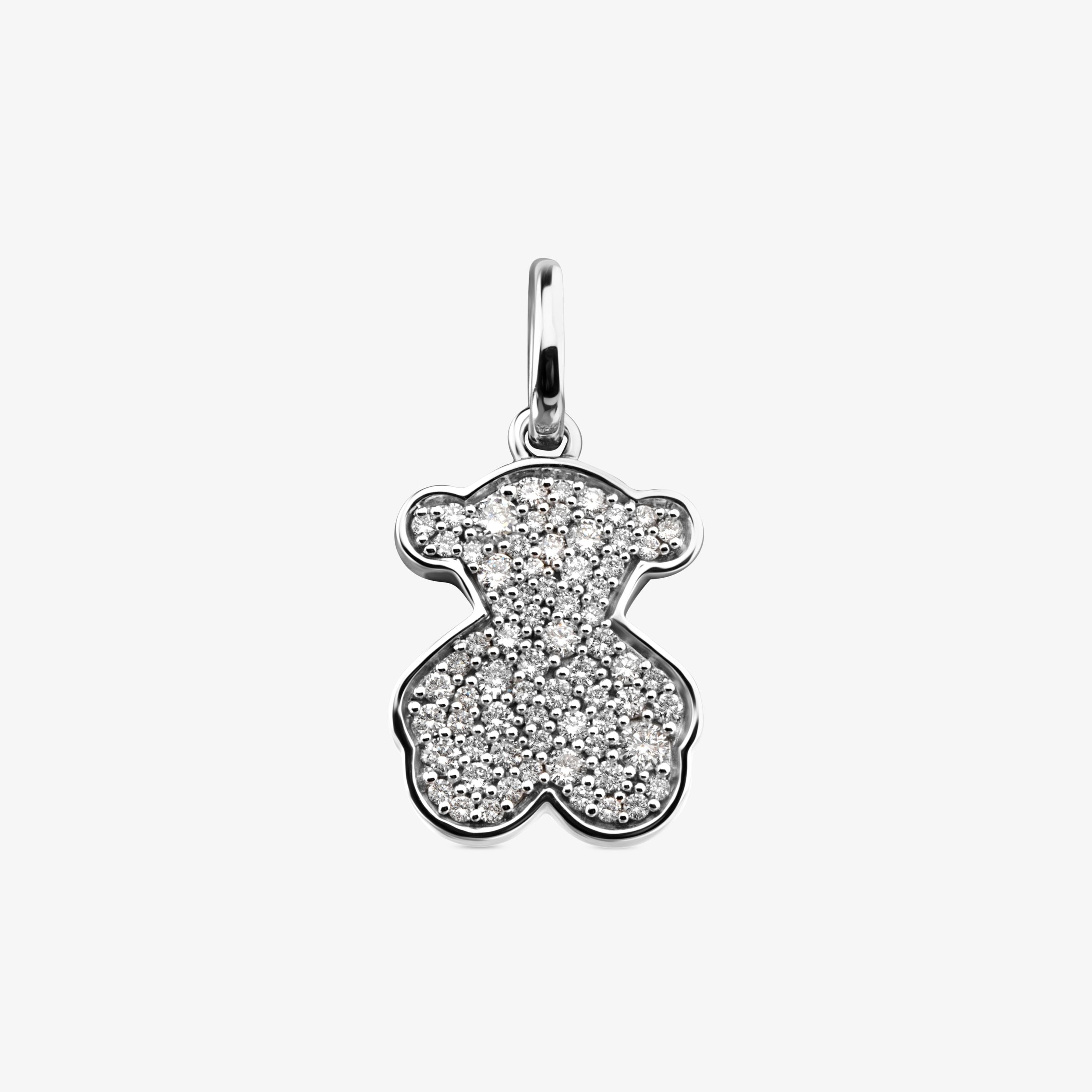 18K white gold Icon Gems Pendant with Diamonds