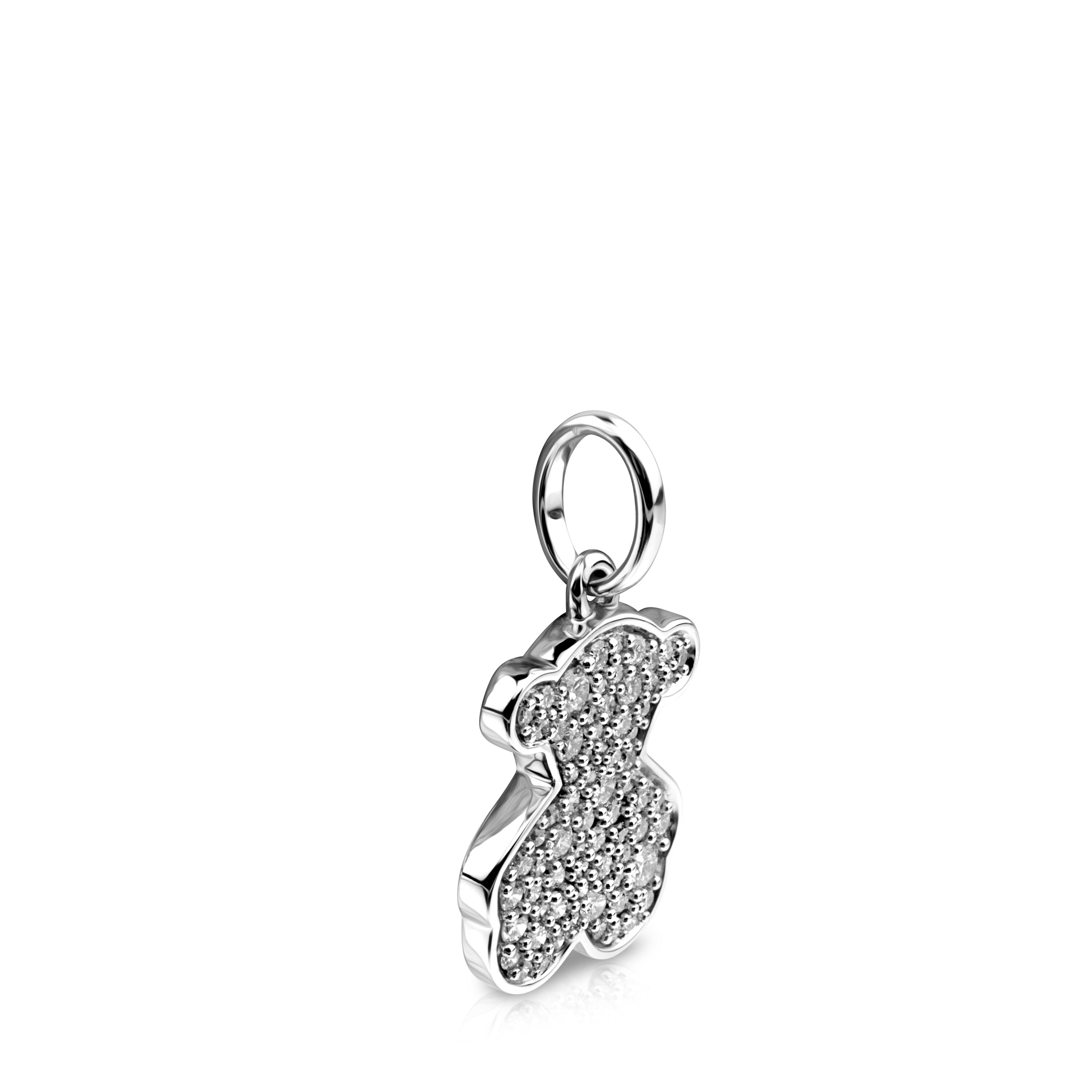 White Gold Icon Gems Pendant with Diamonds