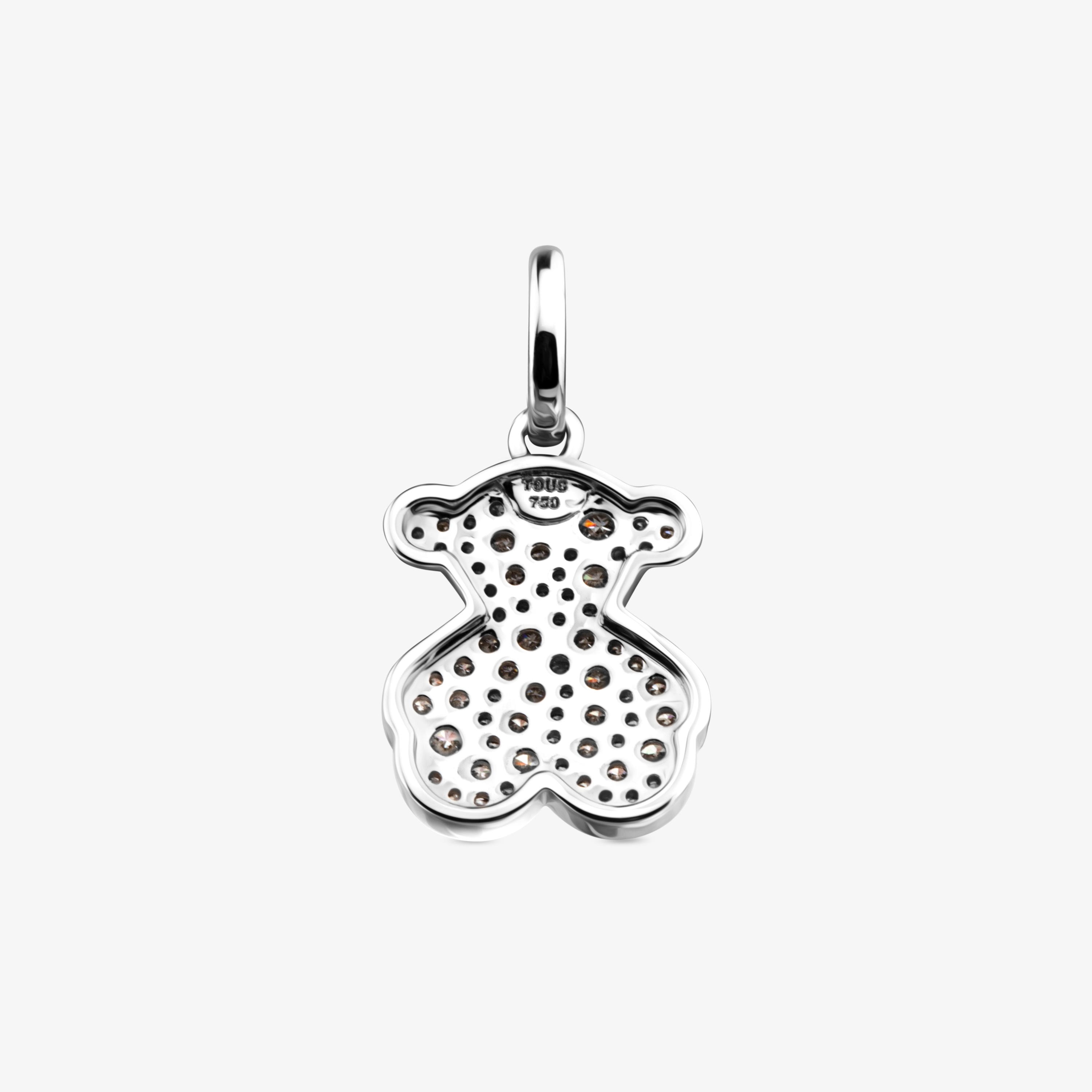 18K white gold Icon Gems Pendant with Diamonds