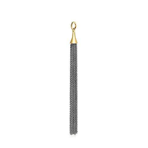 Dark Silver Sweet Dolls Pendant with Vermeil Silver
