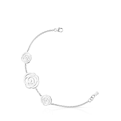 Pulsera de plata Rosa de Abril image number 0