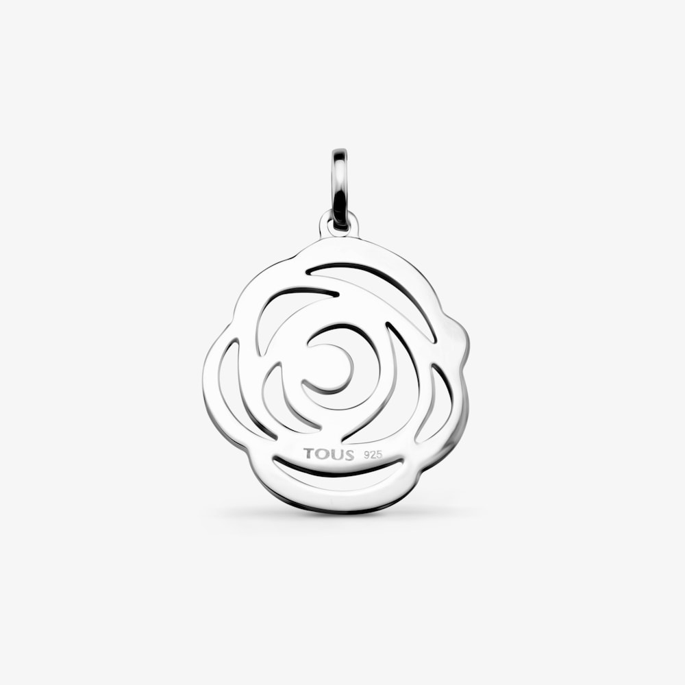 Colgante de plata Rosa de Abril