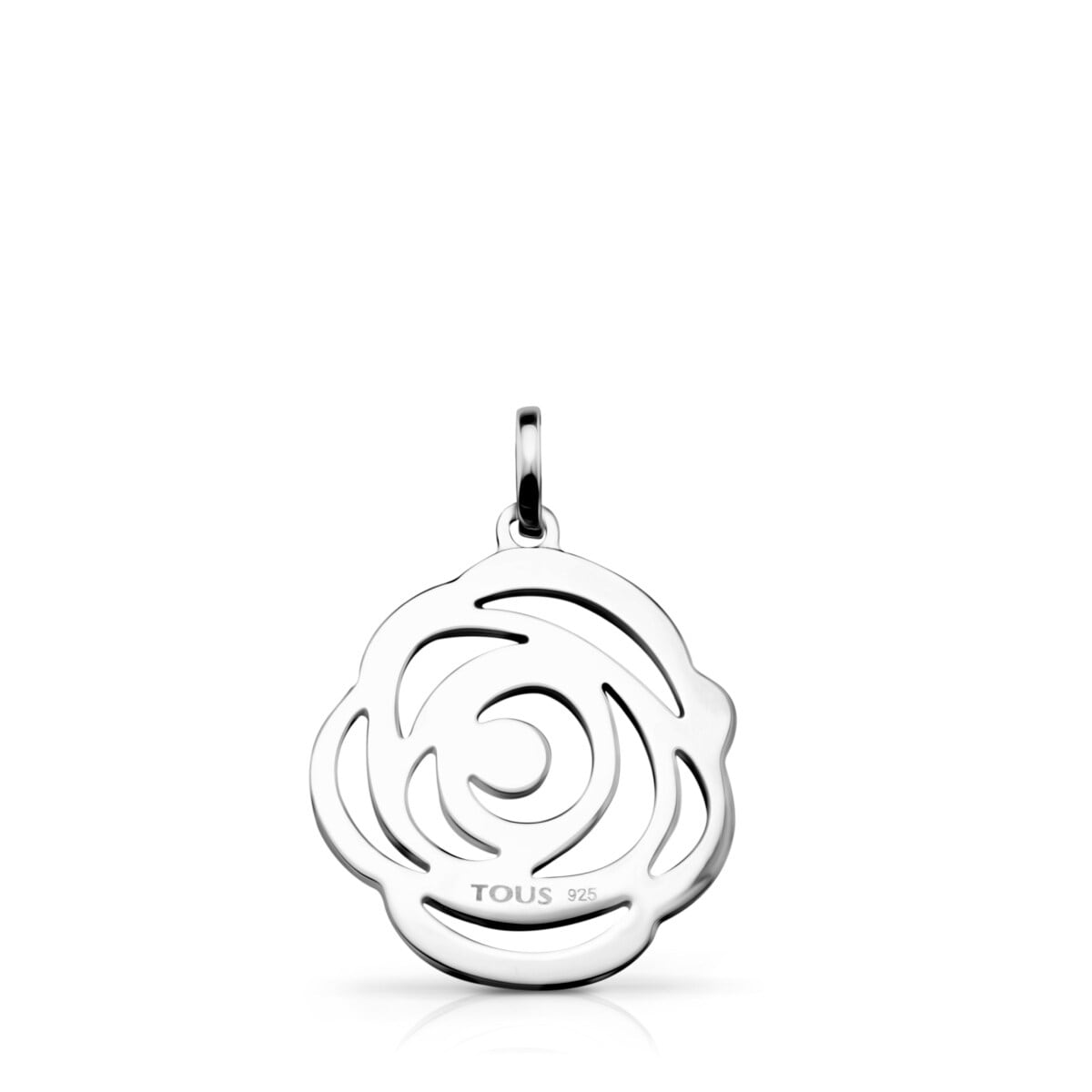 Silver Rosa de Abril Pendant