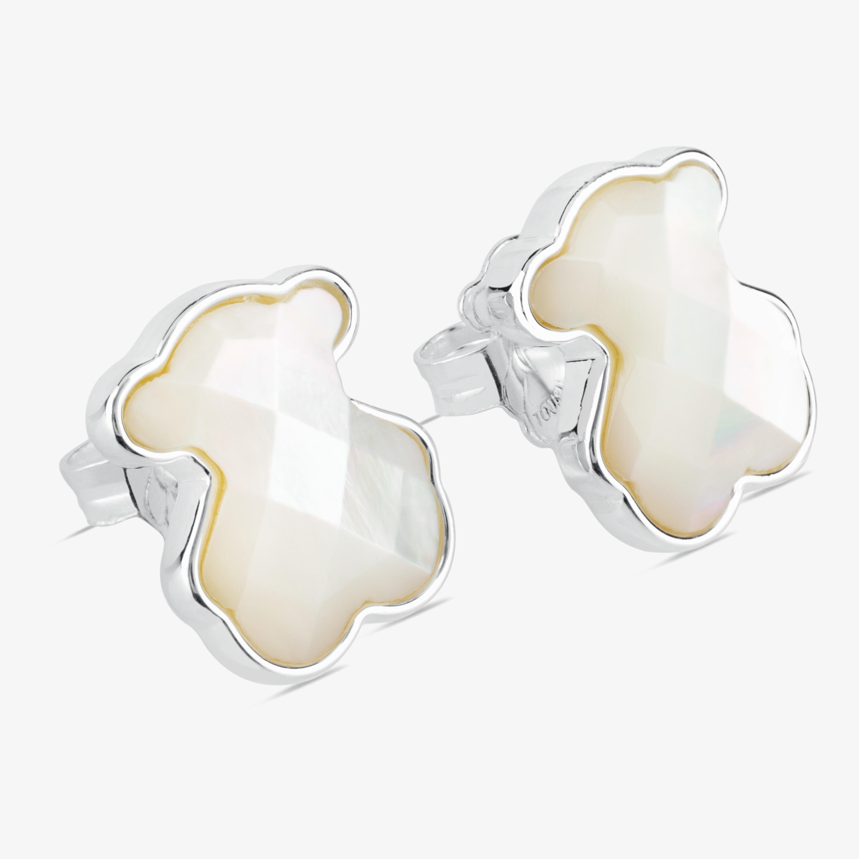 Silver TOUS Nacars Earrings with mother-of-pearl