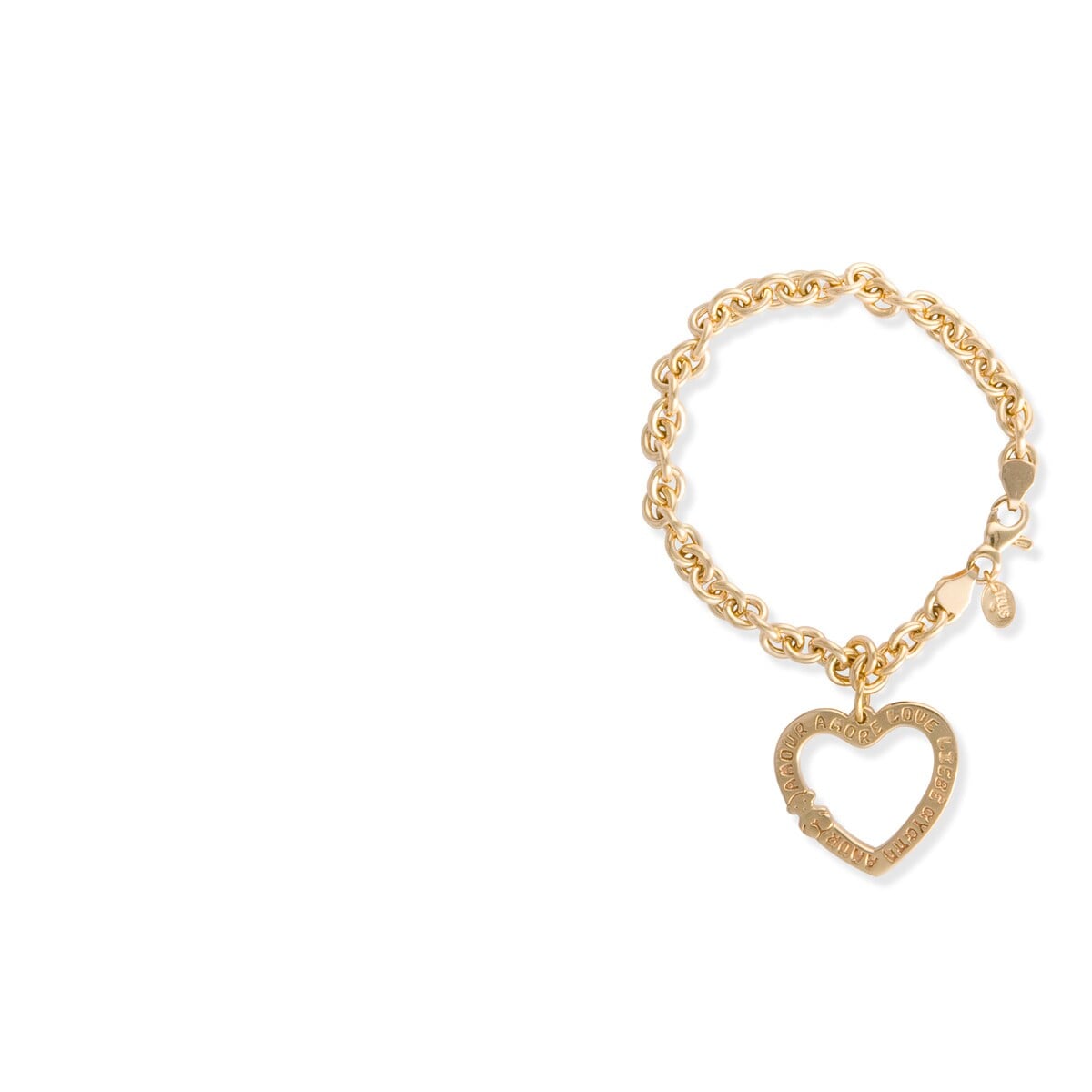 Gold Valentine's Day Bracelet