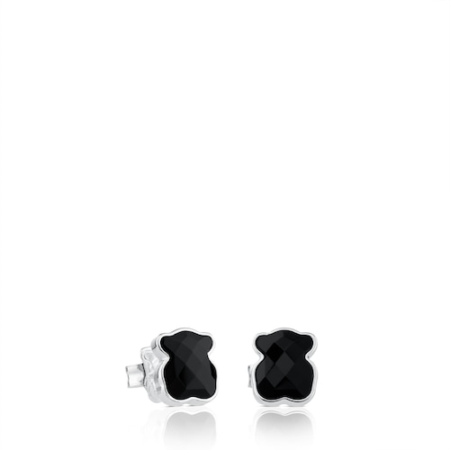 Pendientes de plata y ónix facetado TOUS Color