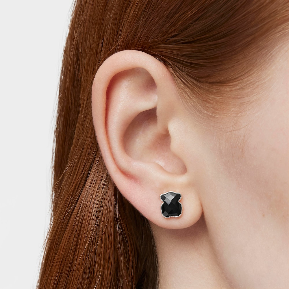 Arracades TOUS Color de plata motius &oacute;s d'&ograve;nix facetat