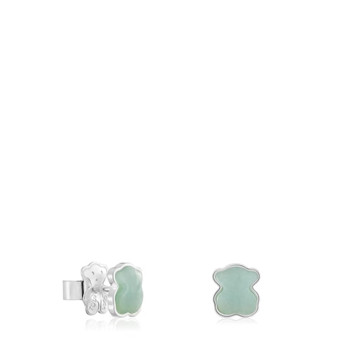 Pendientes de plata con calcedonia TOUS Color