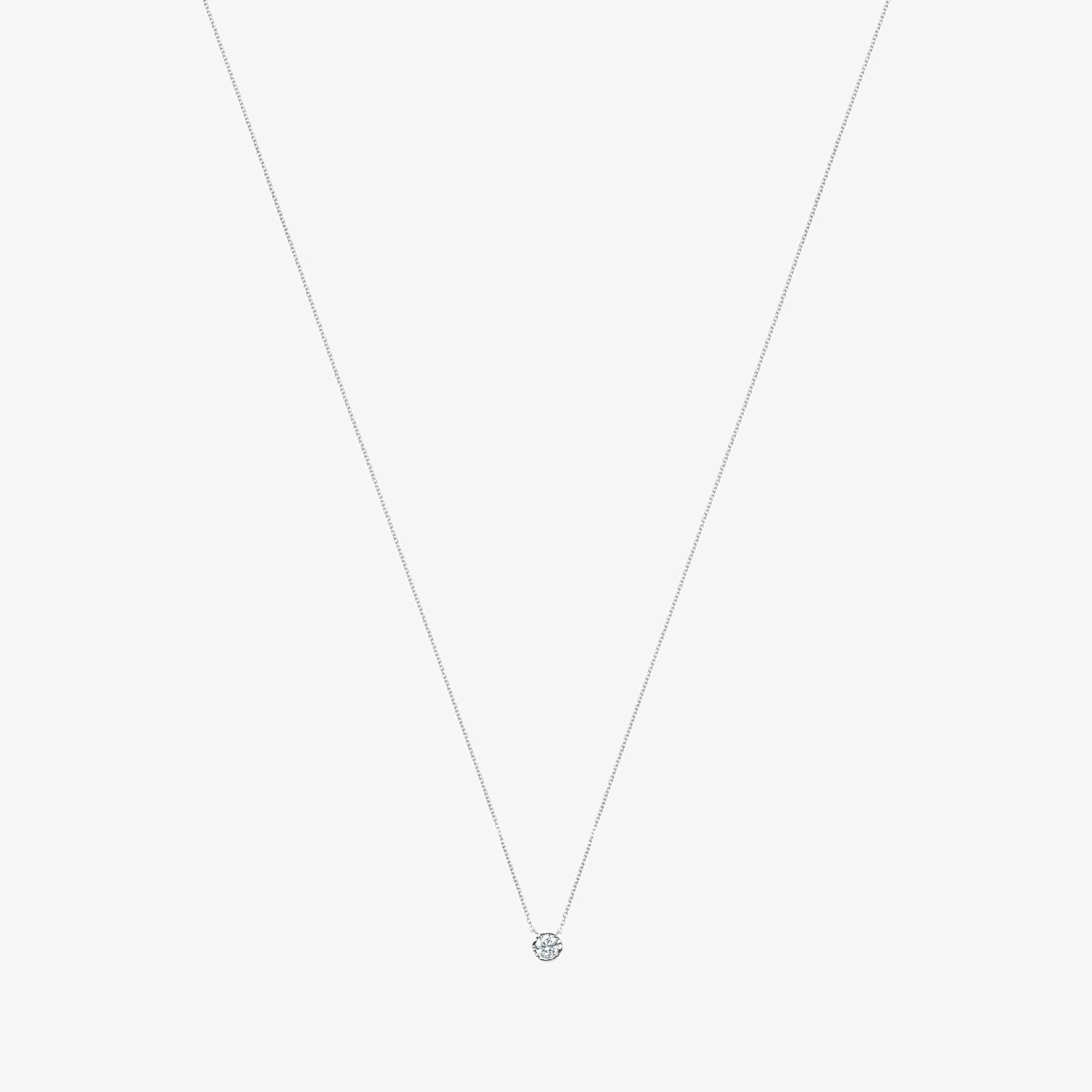 18K white gold TOUS Boca Osos Necklace with Diamonds 0.10ct