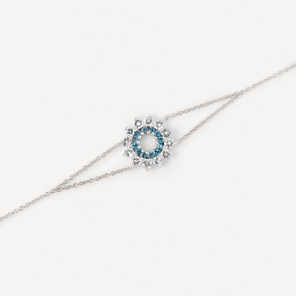 Pulsera de oro blanco con topacios TOUS ATELIER Pulsera de oro blanco con topacios TOUS ATELIER