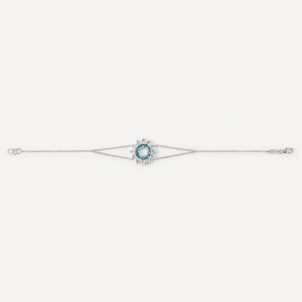Pulsera de oro blanco con topacios TOUS ATELIER Pulsera de oro blanco con topacios TOUS ATELIER