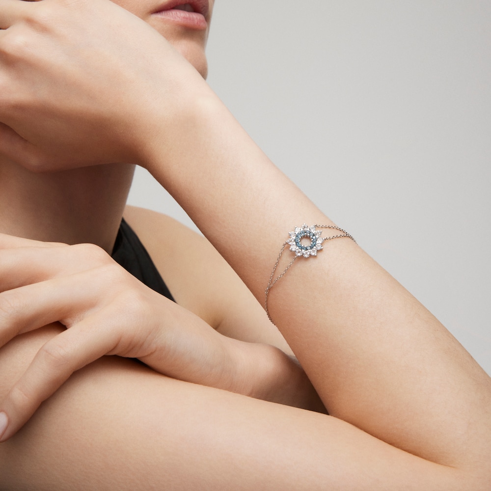 Pulsera de oro blanco con topacios TOUS ATELIER