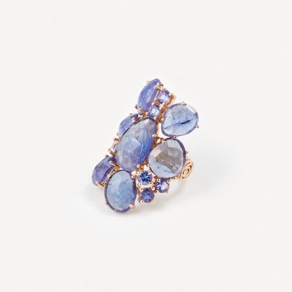 Ring in gold with tanzanites TOUS ATELIER