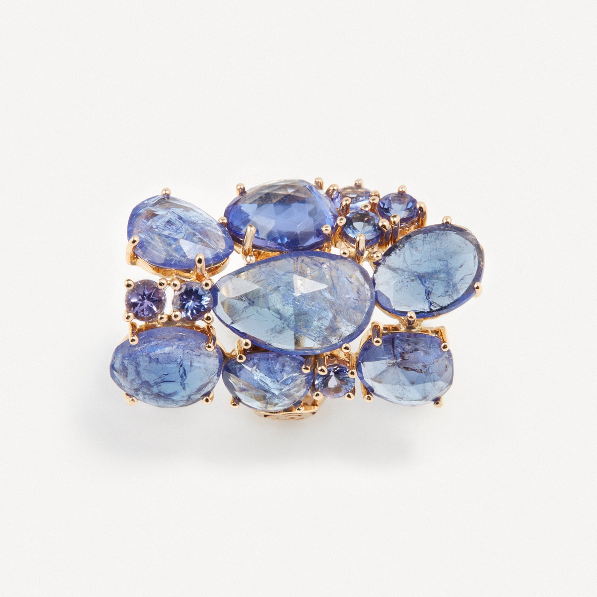 Ring in gold with tanzanites TOUS ATELIER
