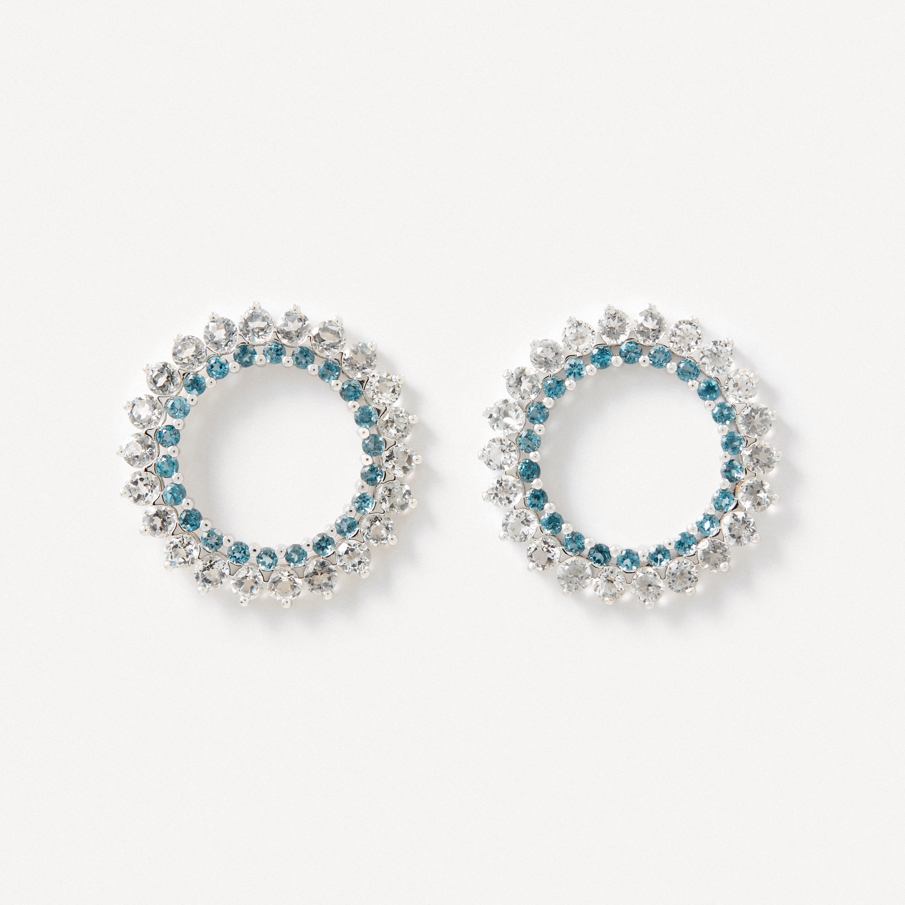 Earrings in white gold with topaz TOUS ATELIER