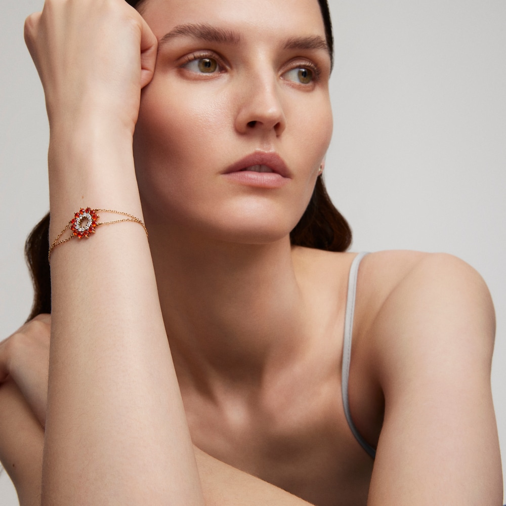 Bracelet in gold with diamonds and opals in the shape of a flame TOUS ATELIER