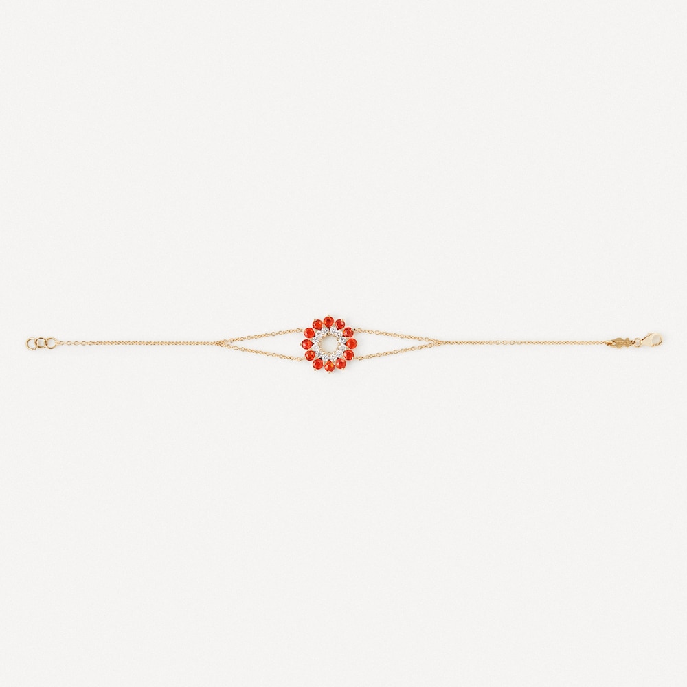 Pulsera de oro con diamantes y ópalos de fuego TOUS ATELIER Pulsera de oro con diamantes y ópalos de fuego TOUS ATELIER