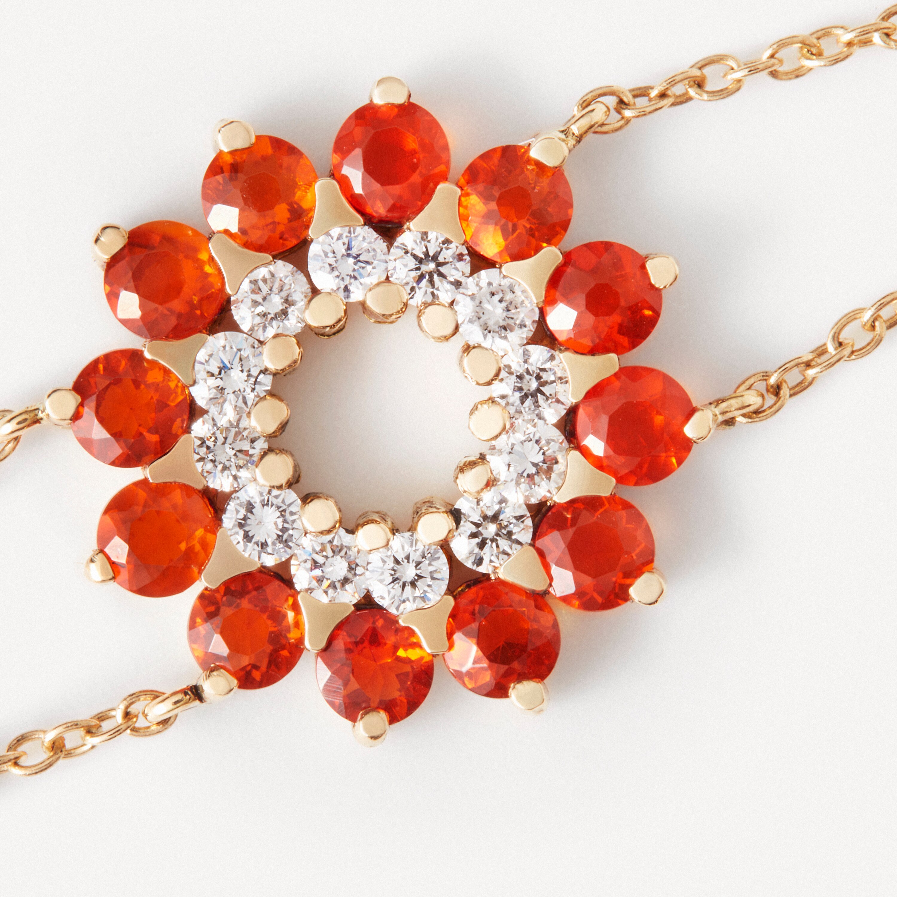Bracelet in gold with diamonds and opals in the shape of a flame TOUS ATELIER