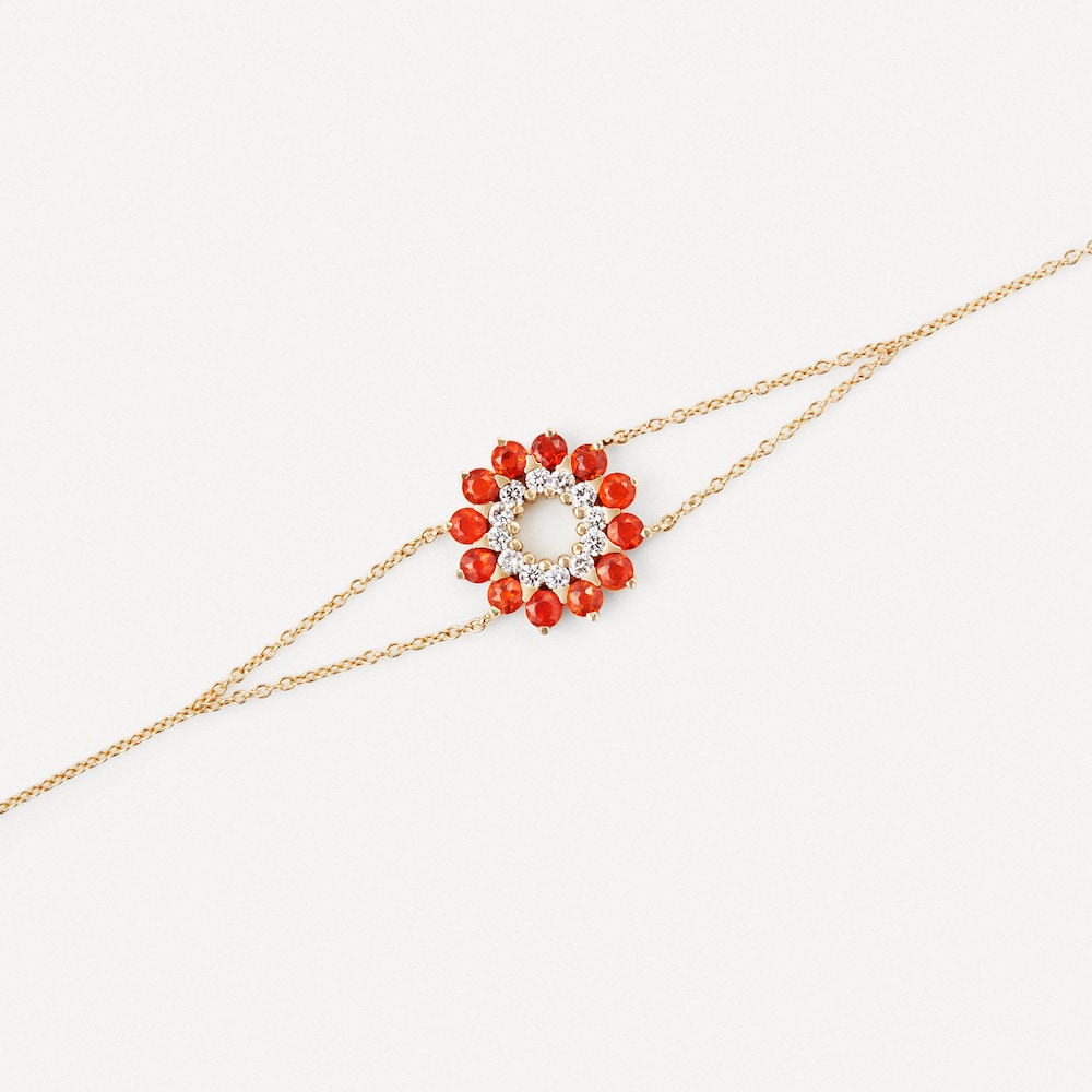 Pulsera de oro con diamantes y ópalos de fuego TOUS ATELIER Pulsera de oro con diamantes y ópalos de fuego TOUS ATELIER