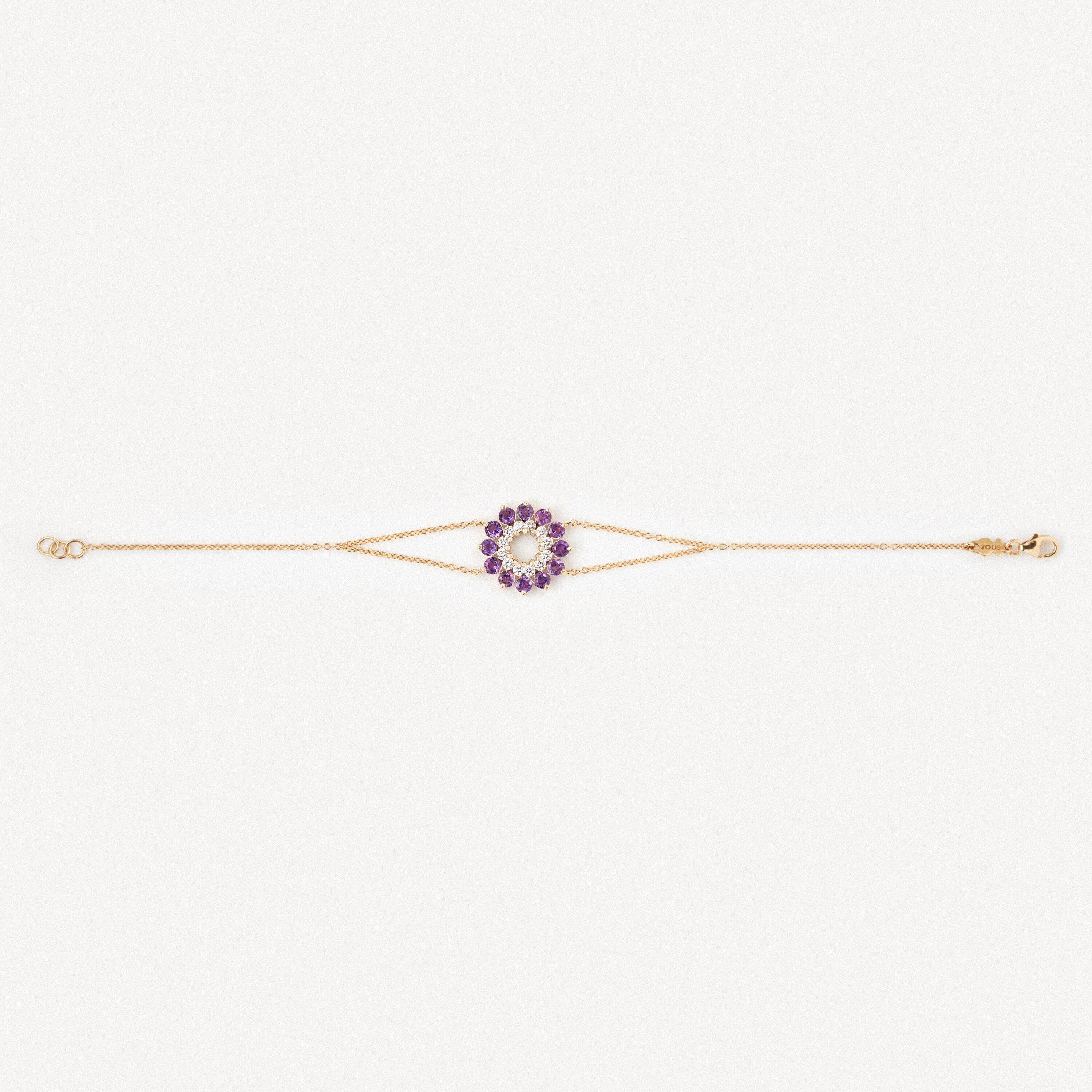 Bracelet in gold with diamonds and amethyst TOUS ATELIER