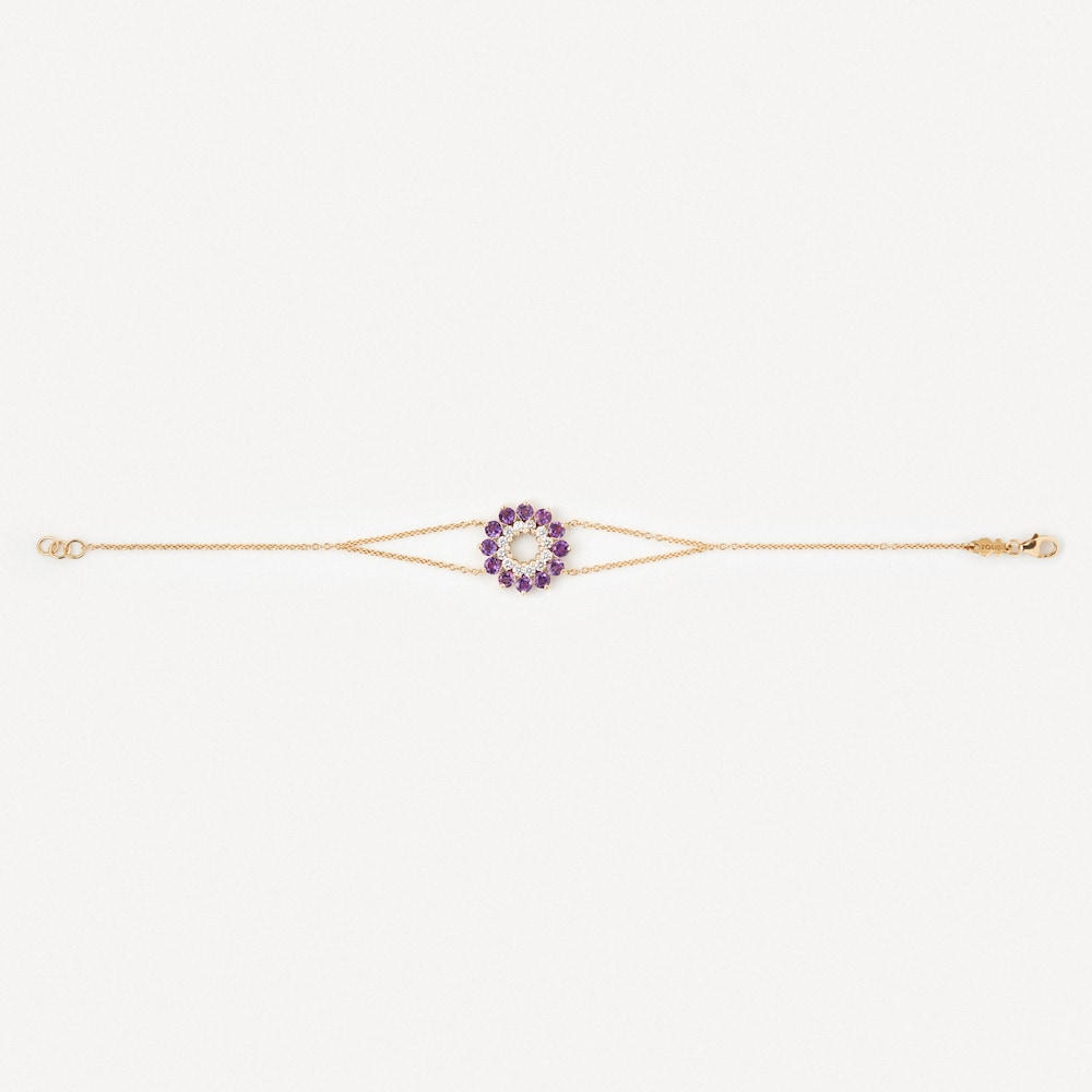 Bracelet in gold with diamonds and amethyst TOUS ATELIER