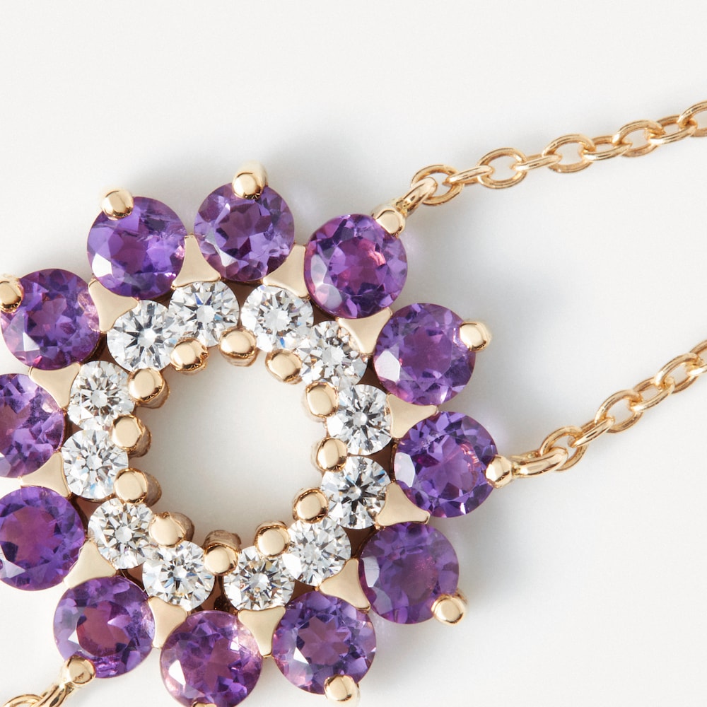 Pulsera de oro con diamantes y amatistas TOUS ATELIER UNIQUE PIECES image number 2