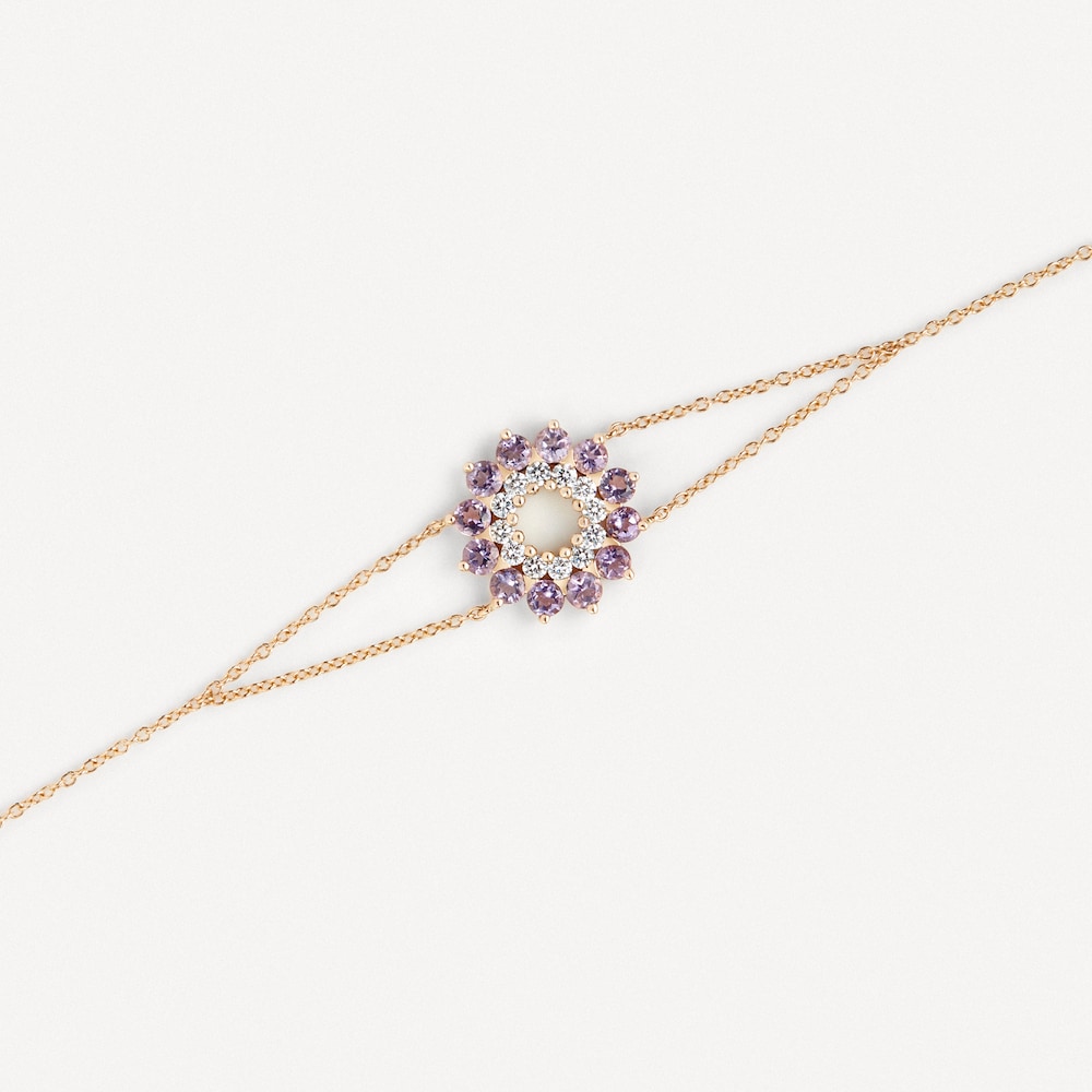 Bracelet in gold with diamonds and amethyst TOUS ATELIER