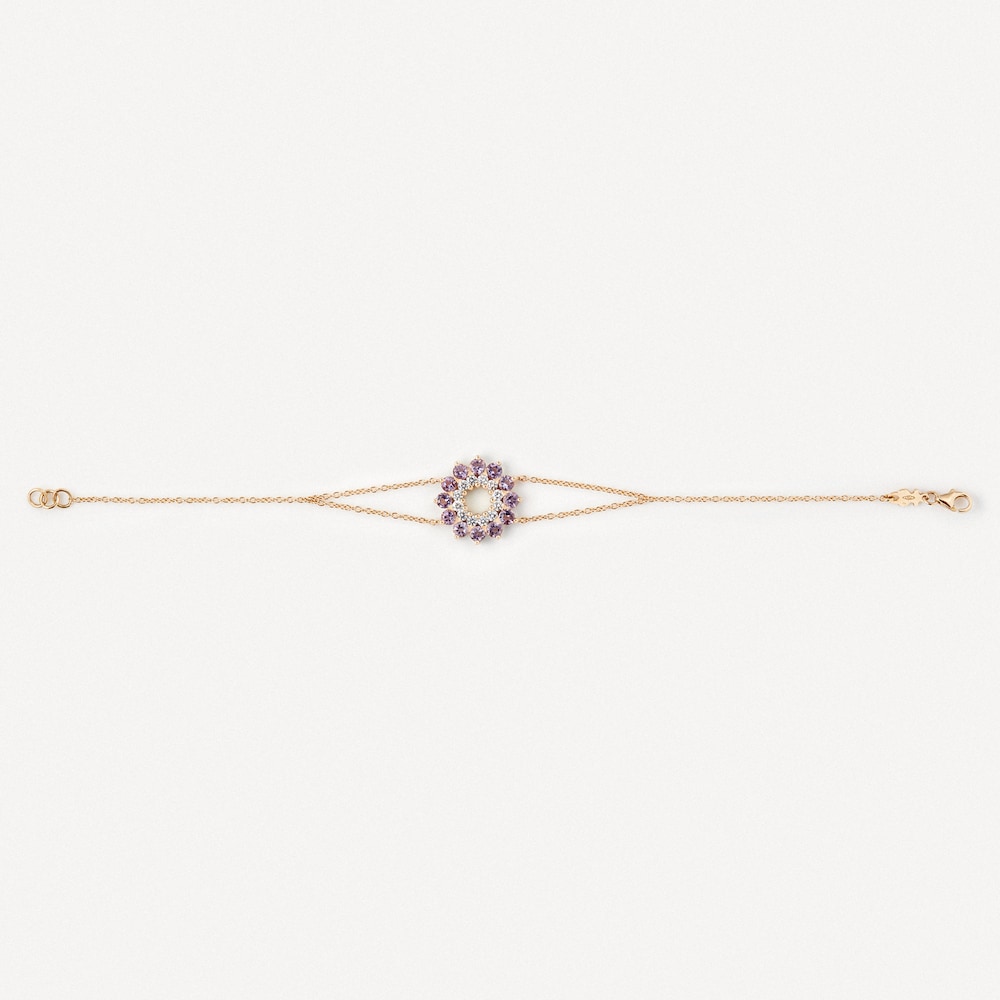 Pulsera de oro con diamantes y amatistas TOUS ATELIER image number 1