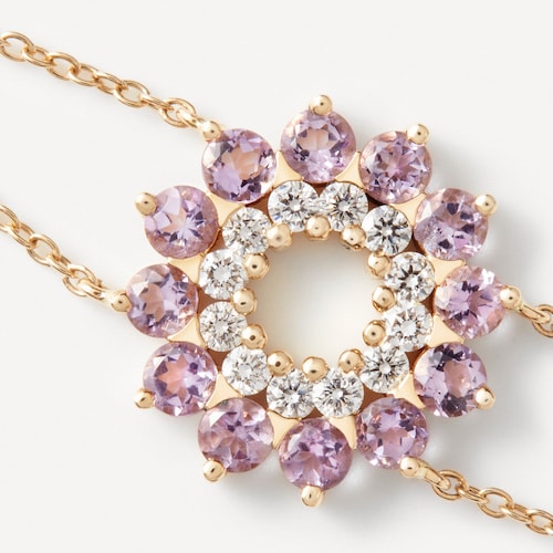 Pulsera de oro con diamantes y amatistas TOUS ATELIER