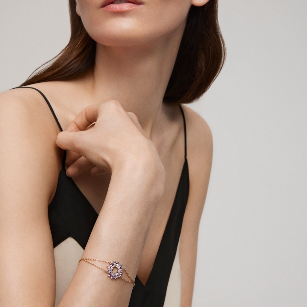Pulsera de oro con diamantes y amatistas TOUS ATELIER image number 3