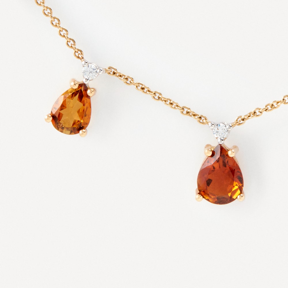 Collar de oro y oro blanco con diamantes y turmalinas TOUS ATELIER