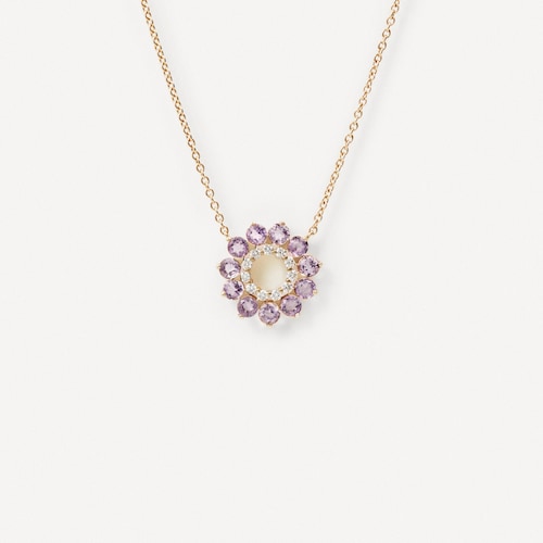 Naszyjnik ze złota z diamentami i ametystem TOUS ATELIER image number 0