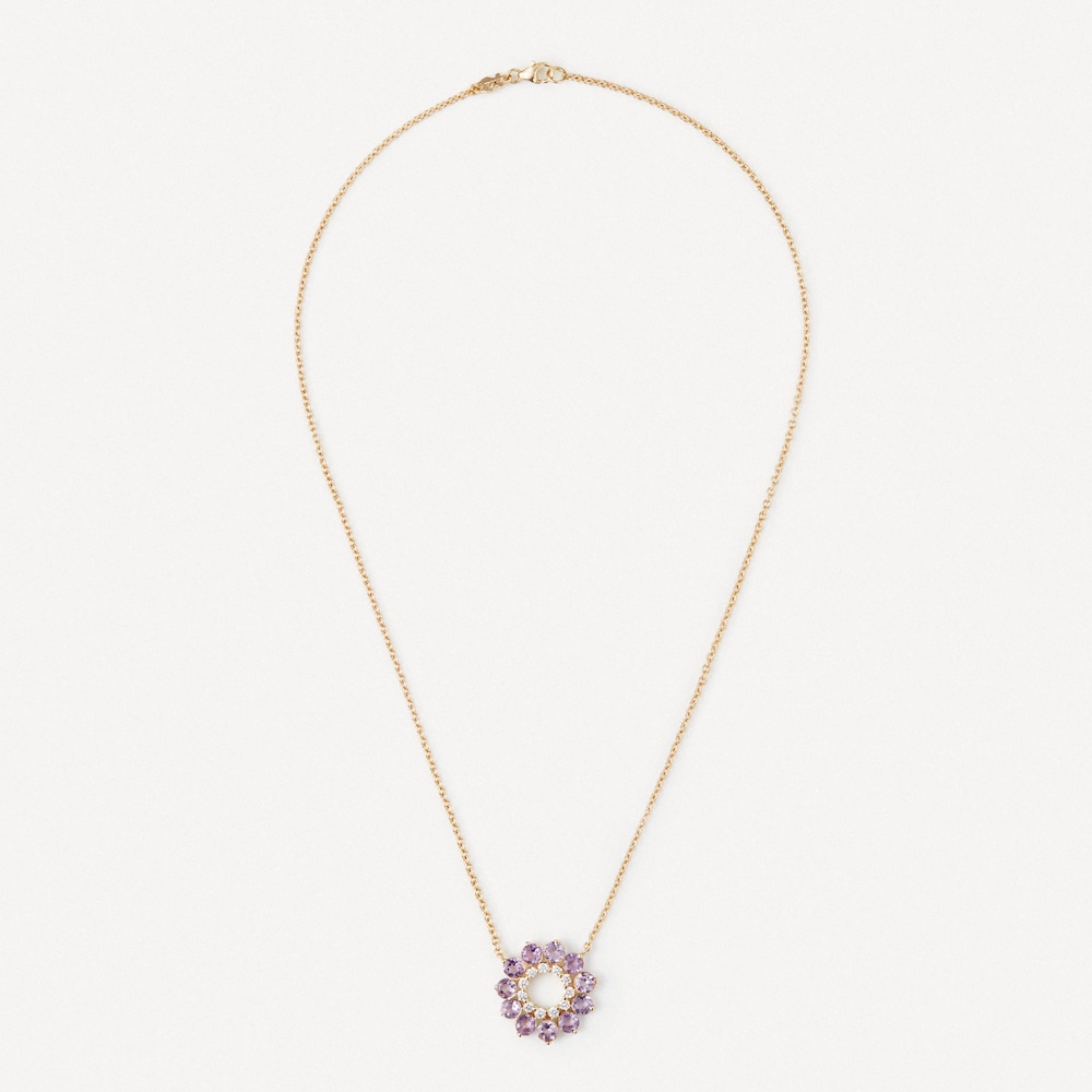 Collar de oro con diamantes y amatistas TOUS ATELIER image number 1