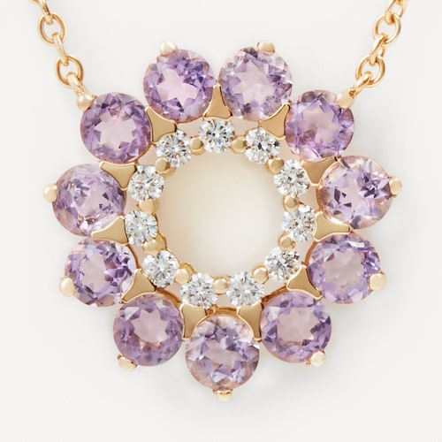 Collar de oro con diamantes y amatistas TOUS ATELIER