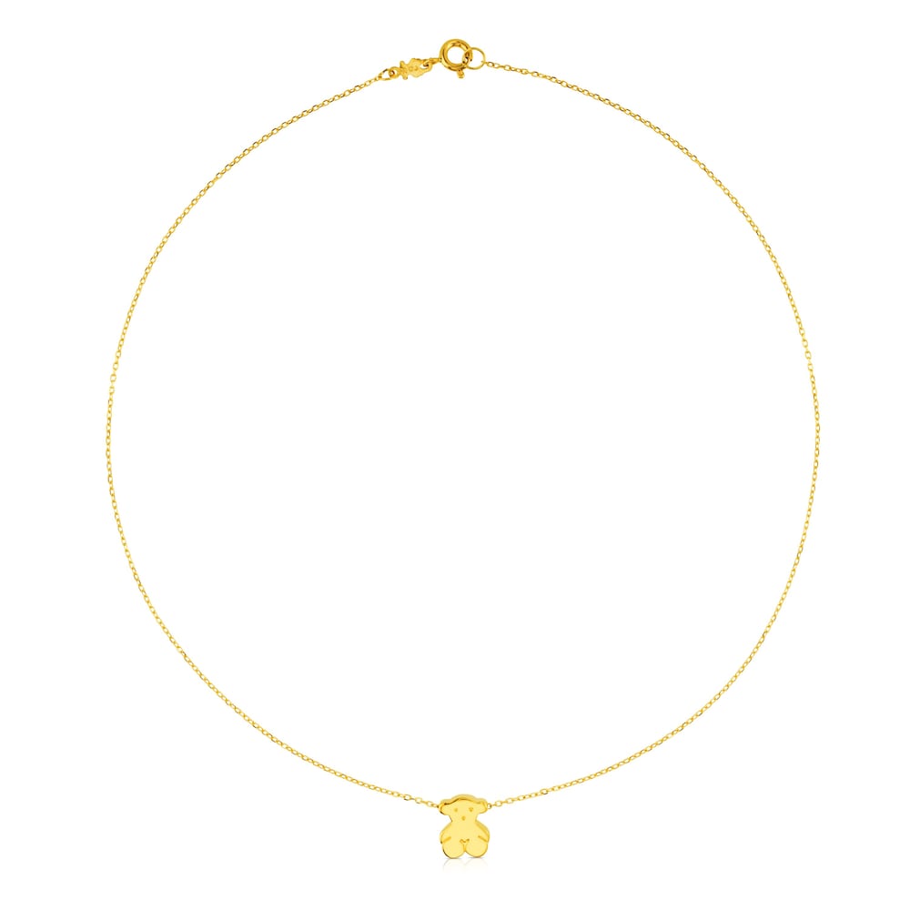 Gold Sweet Dolls Necklace Bear motif image number 4