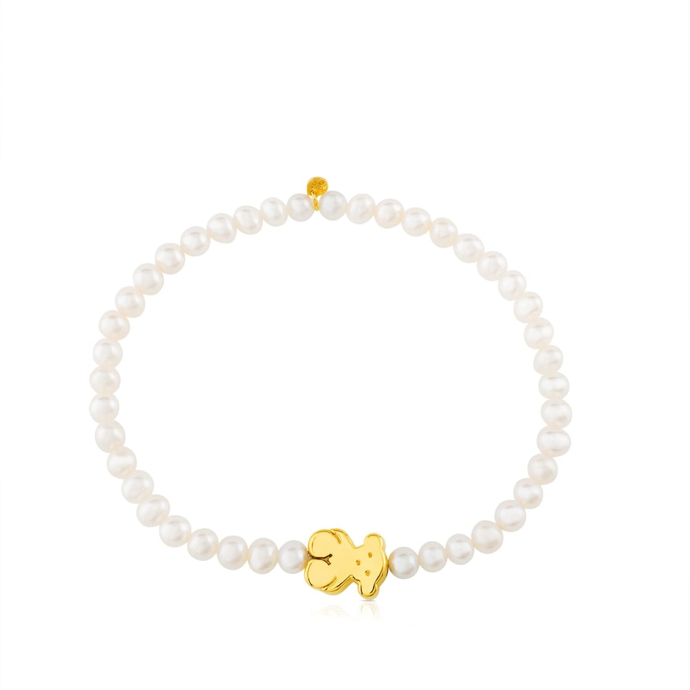 Pulsera en oro amarillo y perlas cultivadas Sweet Dolls image number 2