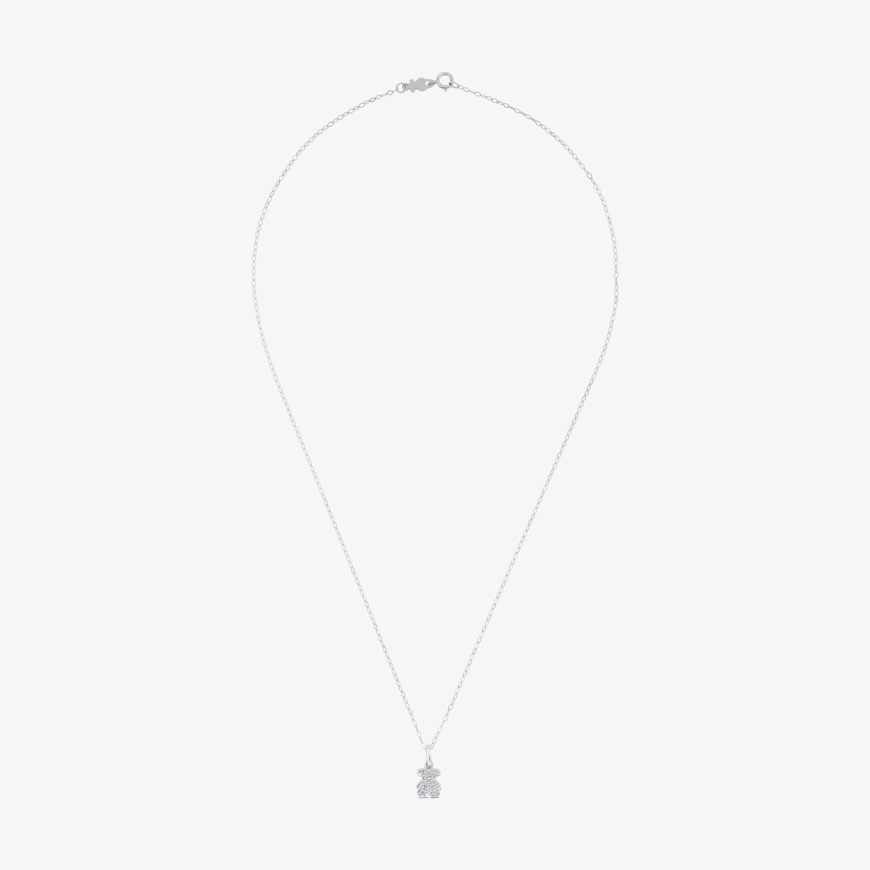 18K white gold TOUS Bear Pendant