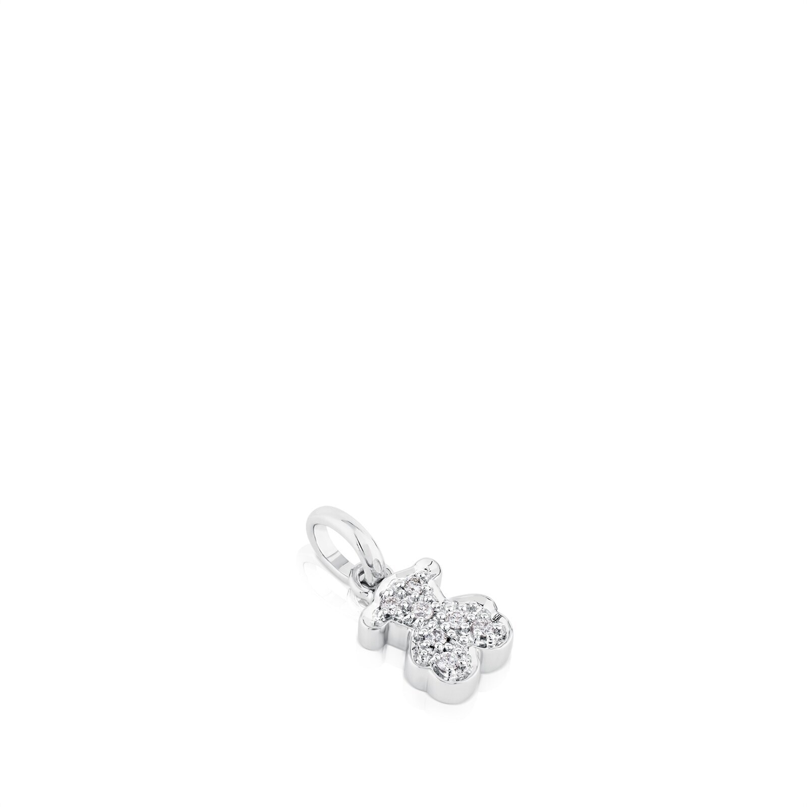 18K white gold TOUS Bear Pendant
