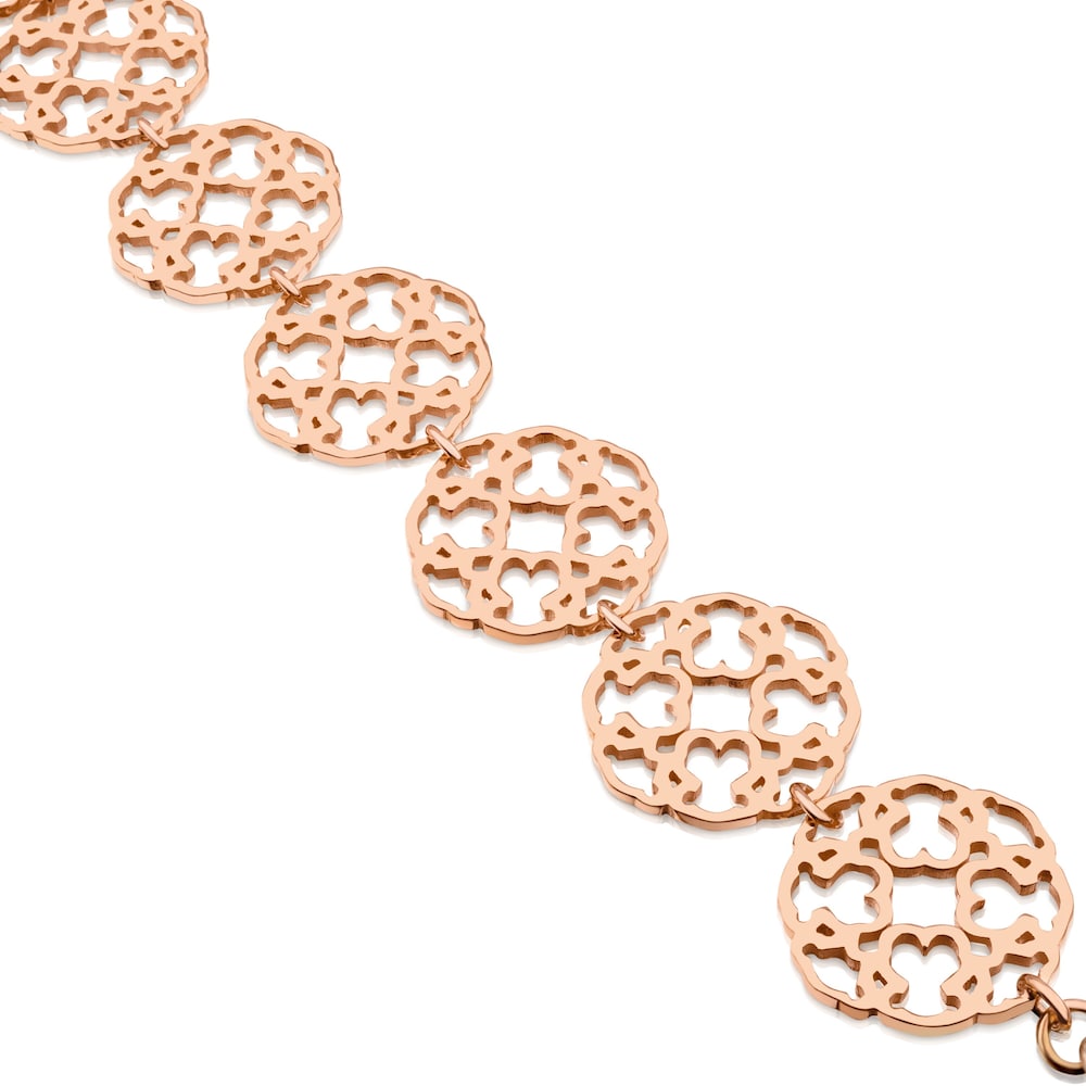 Rose 18K gold vermeil Mossaic Power Bracelet
