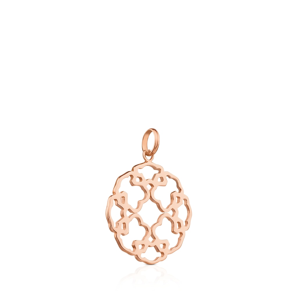 Rose 18K gold vermeil Mossaic Power Pendant
