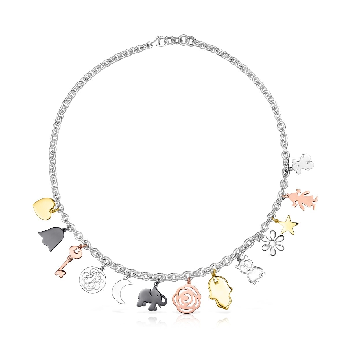 Collar Sweet Dolls de Plata, baño de oro 18 kt sobre plata, baño