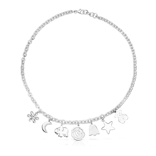 Collar de plata con siete motivos Sweet Dolls image number 0