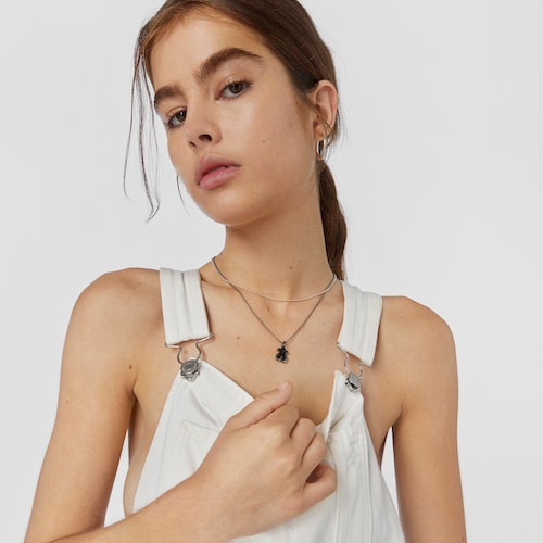 Dark Silver Sweet Dolls Pendant Bear motif