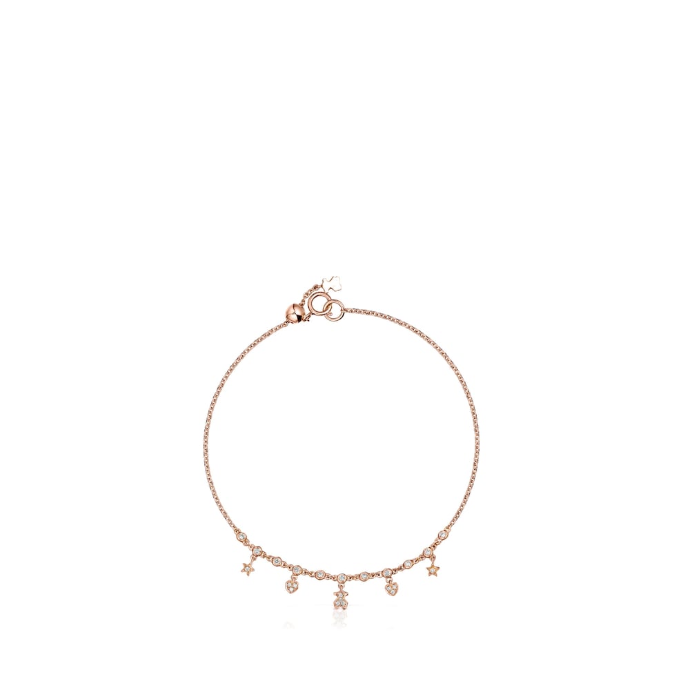 Pulsera Les Classiques de Oro rosa con Diamantes