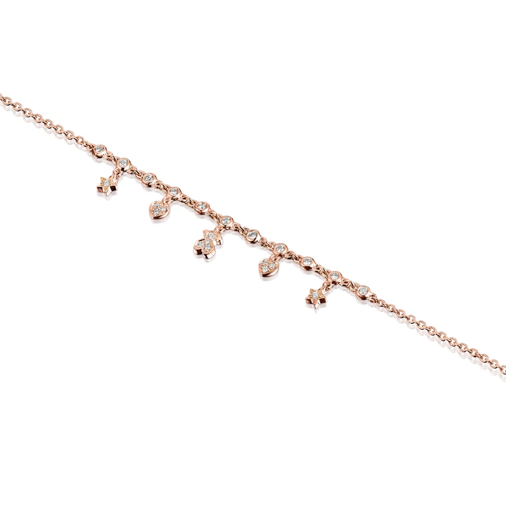 Rose Gold Les Classiques Bracelet with Diamonds